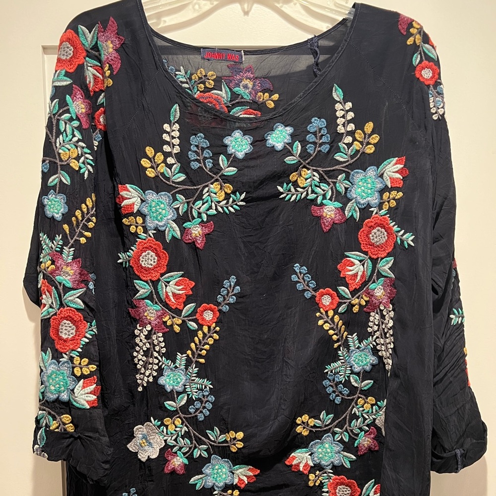 Johnny Was Embroidered Top